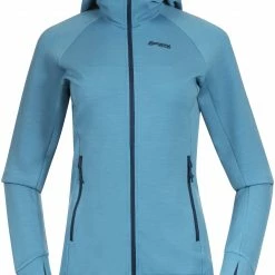 Bergans Cecilie Veste à capuche en laine Femme, bleu