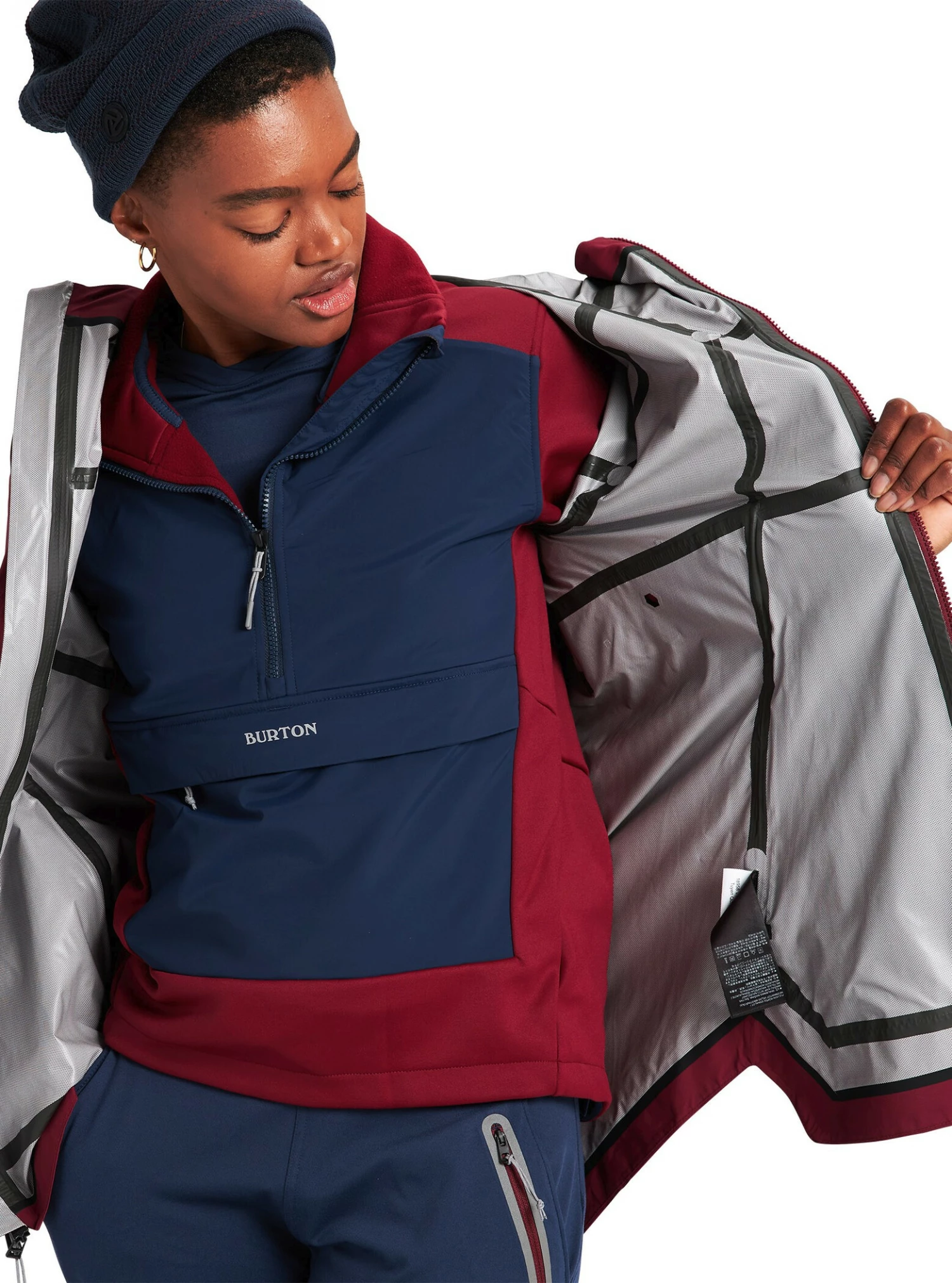 Burton Quick Commute Veste Femme, rouge – Image 2