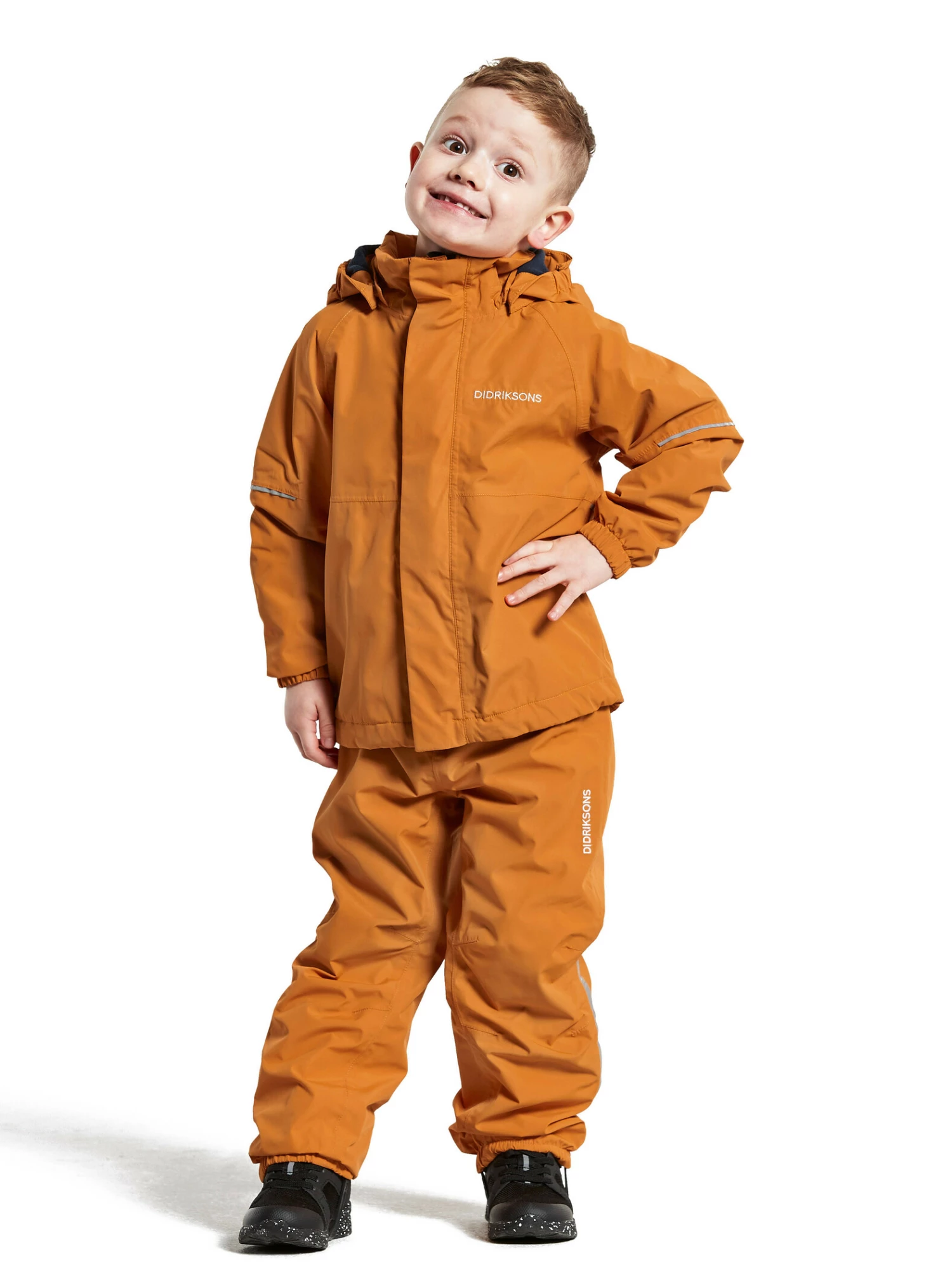 DIDRIKSONS Otto Veste Enfant, orange – Image 4