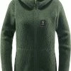 Haglöfs Pile Sweat à capuche Femme, vert