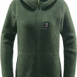 Haglöfs Pile Sweat à capuche Femme, vert