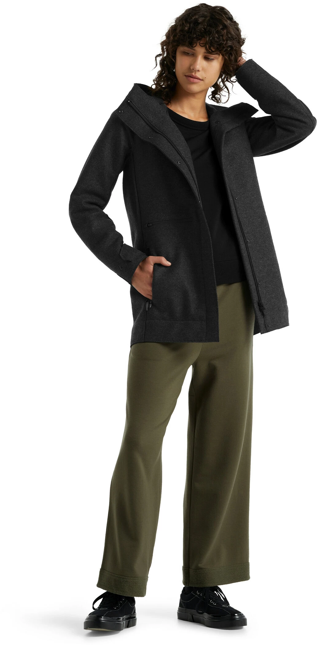 Icebreaker Ainsworth Veste à capuche Femme, beige – Image 4