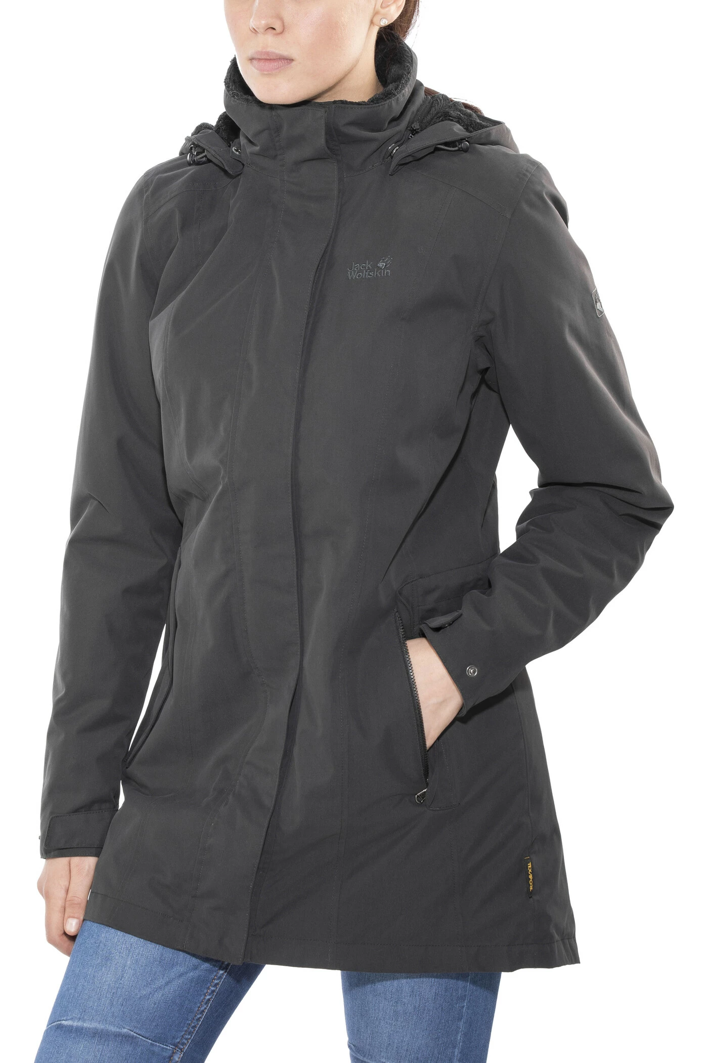 Jack Wolfskin Madison Avenue Manteau hardshell Femme, noir – Image 2