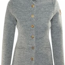 Maloja AllegriaM. NOS Veste en laine Alpine Femme, gris