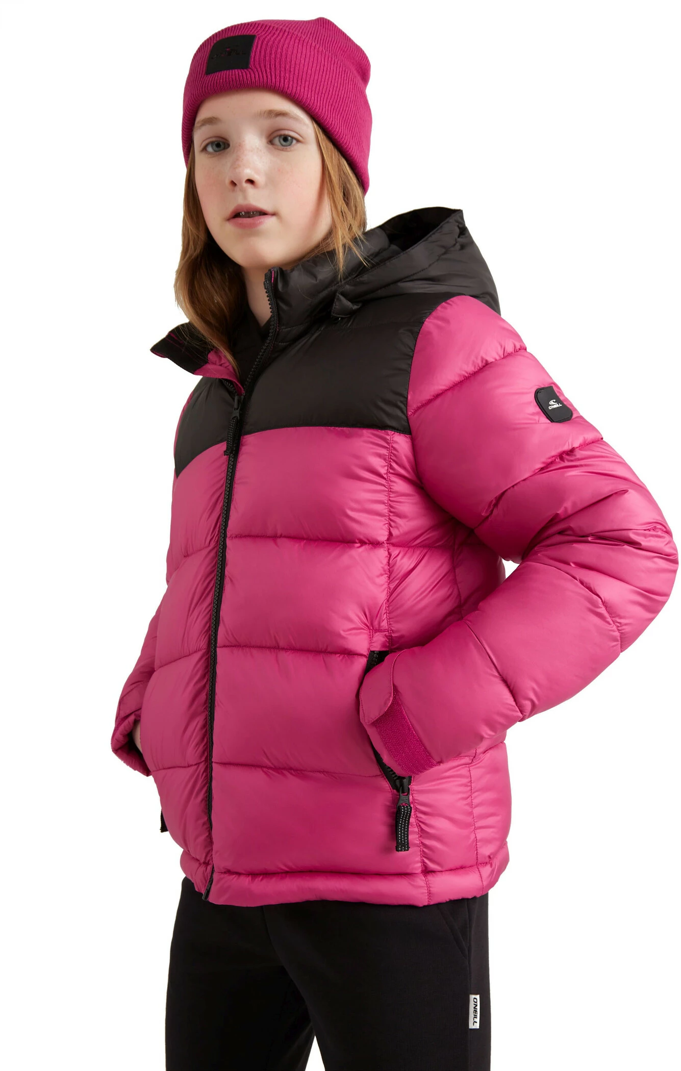 O'Neill Puffer Jacket Girls, rose/noir â Image 3