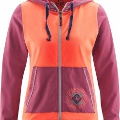 Red Chili Bege III Zip à capuche Femme, rouge/orange