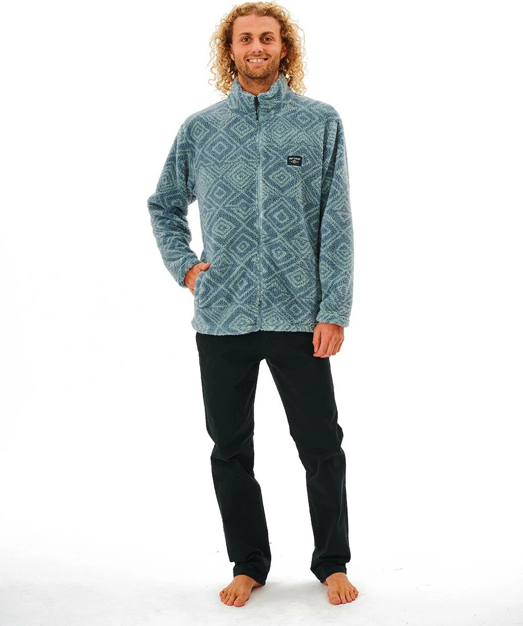Rip Curl Party Pack Polar Veste en polaire Homme, bleu – Image 4