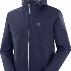 Salomon Outrack Veste imperméable Homme, vert/bleu