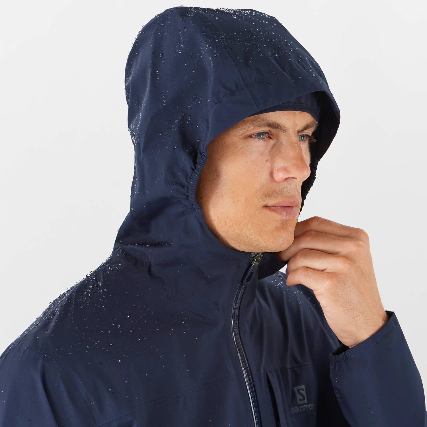 Salomon Outrack Veste imperméable Homme, vert/bleu – Image 5