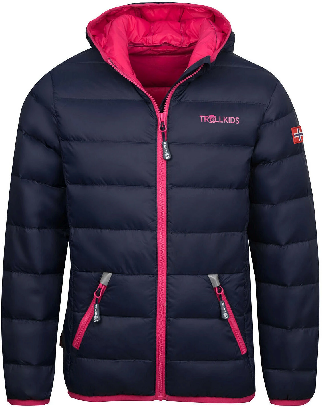 TROLLKIDS Dovrefjell Veste Enfant, bleu/rose